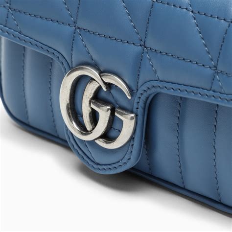 gucci blue bag|Gucci marmont bag blue.